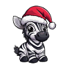 Zebra Weihnachten