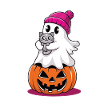Halloween Kat Glem Slik Giv Mig En Kat