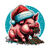 Christmas Greedy Pig Gluttony