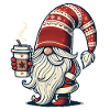 Christmas Gnome with Coffee Magic