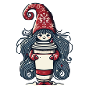 Christmas Coffee Lover Gnome