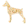 Doberman Pinscher Geometric