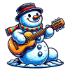 Snowman Guitar