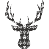 Christmas deer – white-tailed buck