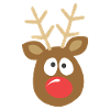 Funny and cute Christmas reindeer