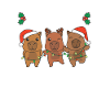 Joyeux Noël Doux Capybara Noël