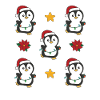 Pingouin Noël Hiver Animaux Pingouins