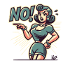 Woman says no!