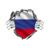 Russian flag unveiling