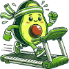 A sporty avocado
