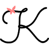 Buchstabe K Schmetterlingsbuchstabe