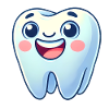 Smiling Tooth Cartoon Design