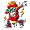 Ketchup Bottle Dab Design