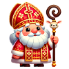 Festive Saint Nicholas Cartoon Design