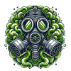 Lustiges Gasmasken-Furzzonen-Design
