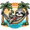 Sloth in hammock