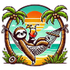 Sloth in the hammock