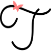 Letter T Butterfly Letter