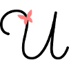 Letter U Butterfly Letter