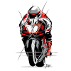 Moto Racer – Logo Superbike dessiné