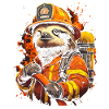 Firefighter Sloth