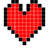 Rigged Poker - Pixel Art - Hearts