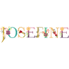 JOSEFINE Name mit Blumen geschmückt