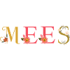 MEES Name mit Blumen geschmückt