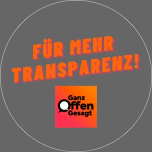 Sticker - Für mehr Transparenz