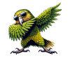 Kakapo, Perroquet, Oiseau, Dabbing