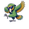 Kakapo, Parrot, Bird, Dabbing
