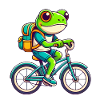 Frog on Bicycle Adventure Design