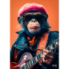 Coolest Guitar Loving Monkey
