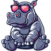 Hippo Comic Cool