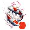 carpe koï japonaise poisson nishikigoi