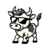 Cow Comic Cool