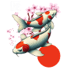 carpe koï japonaise poisson nishikigoi
