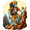 Skeletons Hiking / Mountaineer Skeleton