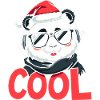 cool panda christmas