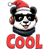 cool panda christmas