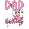 Papa de la fille d’anniversaire
