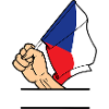Flagge Tschechien erster Textraum