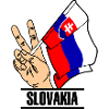 Flagge Slowakei Friedenszeichen Text SLOWAKEI