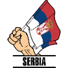 Flagge Serbien erster Text SERBIEN