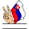 Flagge Slowakei Friedenszeichen Textraum