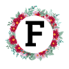 Letter f floral crown