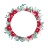 Letter j Floral Wreath