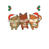 Joyeux Noël Mignon Écureuil