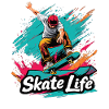Skate Life Skateboard Skater Skateboarding