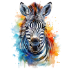Zebra Aquarell Illustration